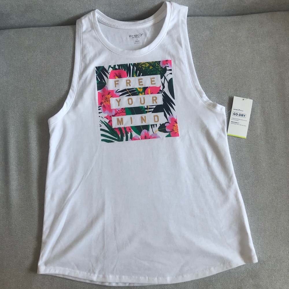 “Free Your Mind” Old Navy Go-dry Active Tank